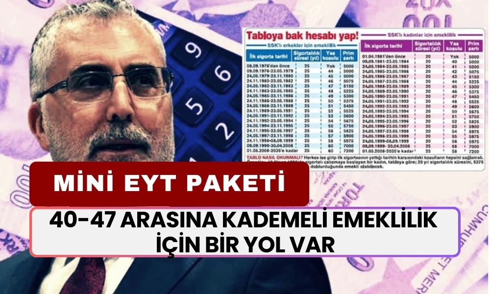 40-47 Yaş Arasına Kademeli Emeklilik İçin Bir Yol Var! Altın Tepside Erken Emeklilik