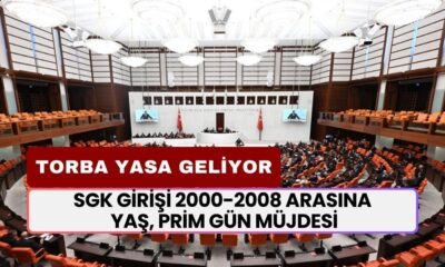 SGK Girişi 2000-2008 Arası Olana Yaş, Prim Gün Müjdesi Torba Yasa ile Geldi