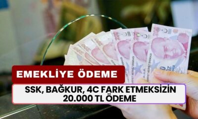 Emeklinin Cebine Girecek Ödeme Belli Oldu! SSK, BAĞKUR, 4C Fark Etmeksizin 20.000 TL Ödeme