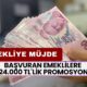 Emekliye Güneş Gibi Doğdu! Başvuran Emeklilere 24.000 TL'lik Promosyon Yatıyor