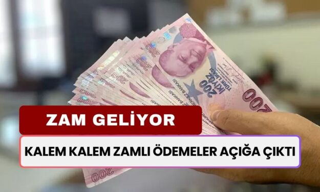 Zam geliyor! Kalem kalem zamlı ödemeler açığa çıktı