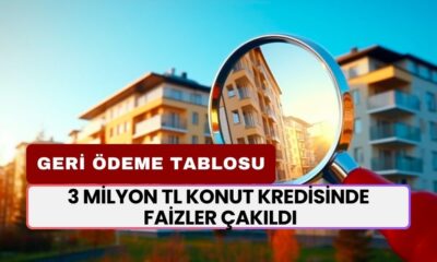 3 milyon TL konut kredisinde faizler çakıldı! Geri ödeme tablosu ve aylık taksit miktarı değişti