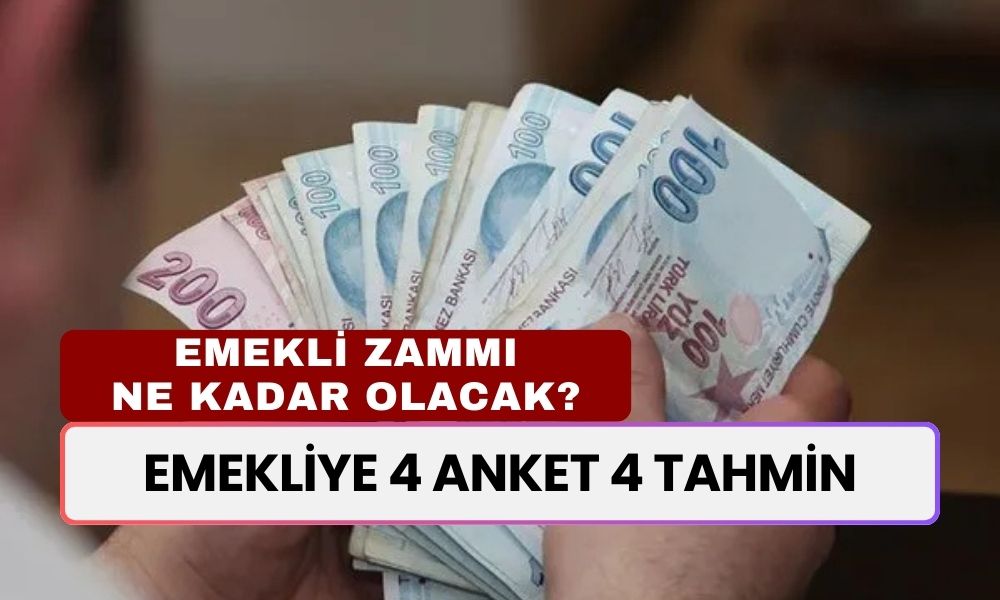 Emekliye 4 Anket 4 Tahmin: En Düşük Emekli Maaşı Ne Kadar Olacak?