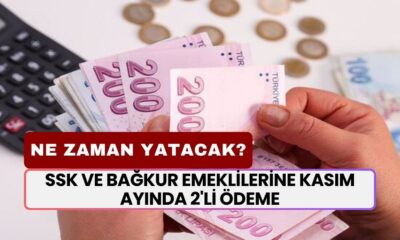 SSK ve BAĞKUR Emeklilerine Kasım Ayında 2'li Ödeme! Ne Zaman Yatacak?