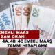 4A, 4B, 4C EMEKLİ MAAŞ ZAMMI HESAPLAMA! 2025 Ocak Emekli Maaş Zam Oranı Yüzde Kaç Olacak?