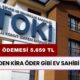 3 İlde 5.659 TL Taksitle TOKİ Konut Satışı! Başvurular E Devlet'ten Yapılacak