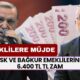 SSK ve BAĞKUR Emeklilerine 6.400 TL İlave Zam! 3600 Ek Göstergeyle Emekliler Krallar Gibi Yaşayacak