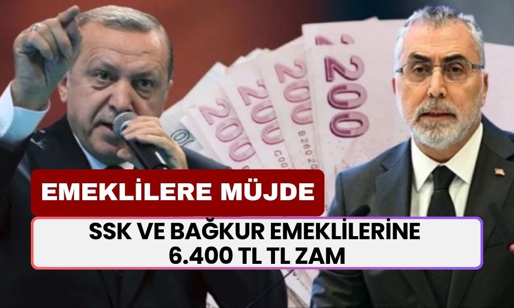 SSK ve BAĞKUR Emeklilerine 6.400 TL İlave Zam! 3600 Ek Göstergeyle Emekliler Krallar Gibi Yaşayacak