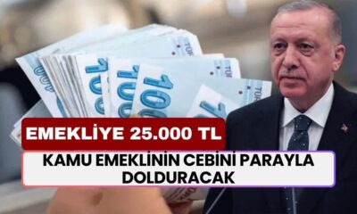 Kamu Emeklinin Cebini Parayla Dolduracak! Tek Sefere Mahsus 25.000 TL Destek