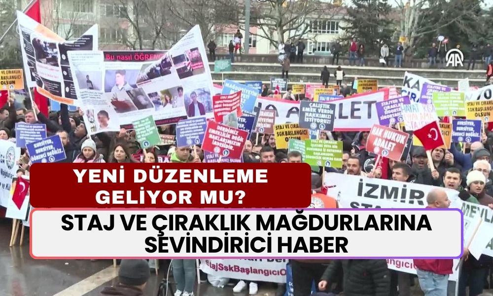 Staj ve Çıraklık Mağdurlarına Sevindirici Haber! Mağduriyetin Çözülmesi İçin Kapı Açıldı