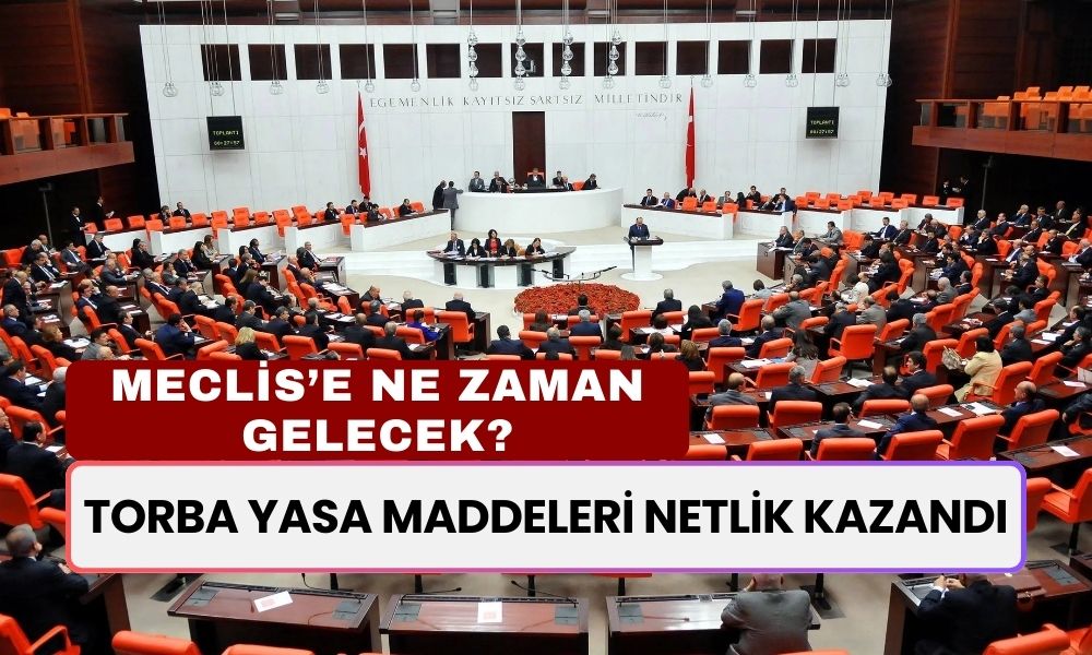 TORBA YASA MADDELERİ NETLİK KAZANDI! Torba Yasa Meclis'e Ne Zaman Gelecek?