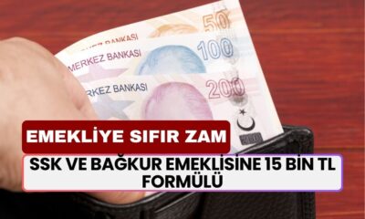 Emekliye ‘Sıfır Zam’! SSK ve BAĞKUR Emeklisine 15 Bin TL Formülü İle Önlem Alınacak