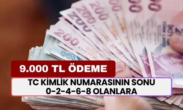 Ziraat Bankası'ndan TC Kimlik Numarasının Sonu 0-2-4-6-8 Olanların Hesabına 9.000 TL'yi Yarın Yatıracak