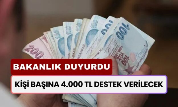 Vatandaşın Cebine Girecek Destek Belli Oldu! Kişi Başına 4.000 TL Destek