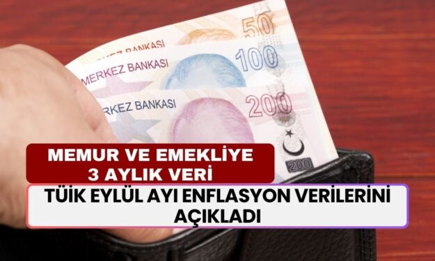 TÜİK Eylül Ayı Enflasyon Verilerini Açıkladı: Memur ve Emekliye 3 Aylık Zam Farkı Ne Kadar?