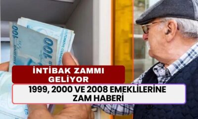 1999, 2000 ve 2008 Emeklilerine Zam Haberi! İntibak Yasası Geliyor, Maaşlar Değişiyor