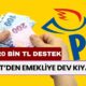 PTT’den Emekliye DEV KIYAK! 5 Bin, 10 Bin, 20 Bin TL Ödeme! Sadece Emeklilere Verilecek