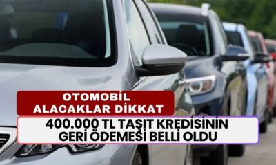 Araba Almak İsteyene Piyango! 400.000 TL Kredinin Geri Ödemesi Netleşti