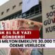 SGK 81 İle Yazı Gönderdi! 16 Milyon EMEKLİYE 30.000 TL Ödeme Verilecek