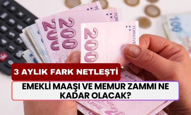 Emekli ve Memur Zammın 2025 İçin SON DAKİKA! 3 Aylık Fark Netleşti! Emekli Maaşı ve Memur Zammı Ne Kadar Olacak?