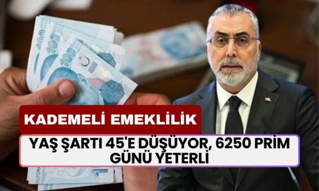 Kademeli Emeklilik Fırsatı: Yaş Şartı 45'e Düşüyor, 6250 Prim Günü Yeterli Olacak