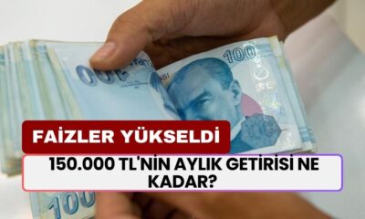 Mevduat Faizlerinde 9.0 Şiddetinde Deprem! Faizler Yükseldi! 150.000 TL'nin Aylık Getirisi Ne Kadar?