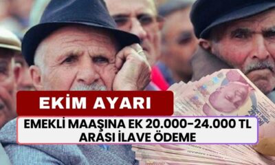 Emekli Ödemelerine Ekim Ayarı! Emekli Maaşına Ek 20.000-24.000 TL Arası İlave Ödeme Daha Yatacak