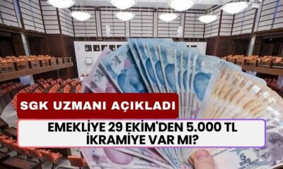 SGK Uzmanı Açıkladı! Emekliye 29 Ekim'den 5.000 TL İkramiye Var Mı?