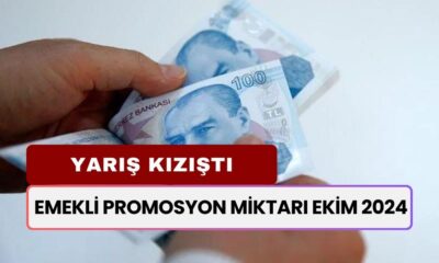 EMEKLİ PROMOSYON MİKTARI EKİM 2024: Yarış Kızıştı, Bankalar Rakamları Güncelledi