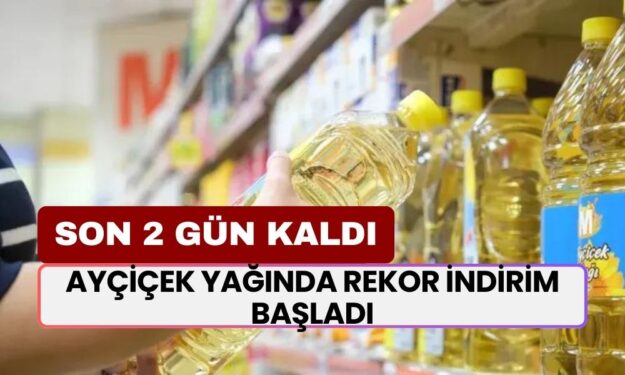 Ayçiçek Yağında DEV İNDİRİM! 169,90 TL’ye Düştü, Kapış Kapış Gidiyor