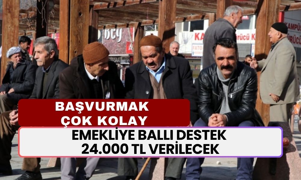 Emekliye Ballı Destek! 24.000 TL Verilecek! Telefondan Bile Başvurulabilir