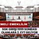 SGK Girişi 1999 Sonrası Olanlara 2. EYT İle 40-41-42-43-44-45 Yaşında Emeklilik! Kademeli Emeklilik Çağrısı