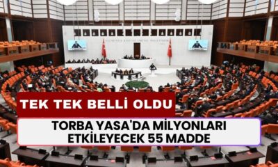 Torba Yasa'da Milyonları Etkileyecek 55 Madde! Yeni Liste Duyruldu! 3600 Ek Gösterge, Bağkur 7200, Taşerona Kadro...