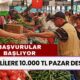 Emeklilere 10.000 TL Pazar Desteği! Başvurular 30 Ekim’de Başlayacak