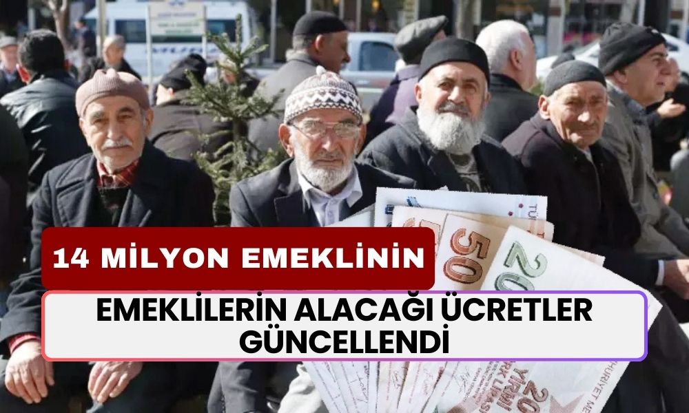 Emeklilerin Alacağı Ücretler Güncellendi: 24.000 TL Oldu: 14 Milyon SSK, Bağ-Kur'lu ve Emekli Sandığına