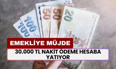 Emekliye BOMBA MÜJDE! 30.000 TL Nakit Ödeme Hesaplara Yatırılacak