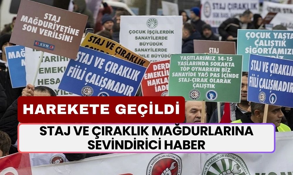 Staj ve Çıraklık Mağdurlarına Sevindirici Haber! Emeklilik İçin Düğmeye Basıldı