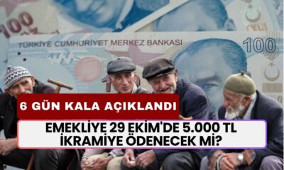 Emekliye 29 Ekim'de 5.000 TL İkramiye Ödenecek Mi? Bayrama 6 Gün Kala Açıklandı