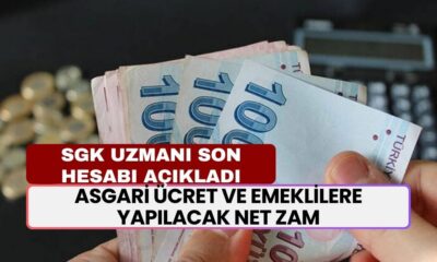 SGK Uzmanı Son Hesabı Açıkladı! Asgari Ücret ve Emeklilere Yapılacak Net Zam Oranı Paylaşıldı...