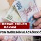 16 Milyon Emeklinin Alacağı EK ÖDEME Miktarı! Haftaya Pazartesi Günü 14.000 TL Yatacak