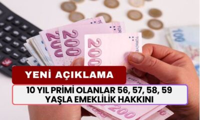 10 Yıl Primi Olanlar 56, 57, 58, 59 Yaşında Emeklilik Hakkını Sahip Olacak! Sevindirici Haber