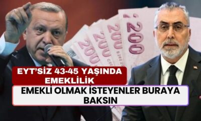 Emekli Olmak İsteyenler BURAYA BAKSIN! 1999 Sonrası SGK'lılara EYT’siz 43-45 Yaşında Emeklilik İmkanı