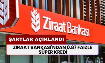 Ziraat Bankası'ndan 0.87 Faizle Süper Kredi! Nakit İhtiyacı Olan Başvursun! Şartları Açıklandı