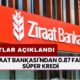 Ziraat Bankası'ndan 0.87 Faizle Süper Kredi! Nakit İhtiyacı Olan Başvursun! Şartları Açıklandı