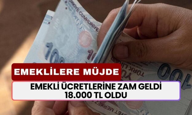 Emekli Ücretlerine Zam Yapıldı! 18.000 TL'ye Ulaştı! SSK, BAĞKUR, Emekli Sandığı Emeklilerine Verilecek