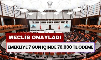 Meclis Onayı Verdi! Emekliye 7 Gün İçinde 70.000 TL Ödeme Daha Yapılacak