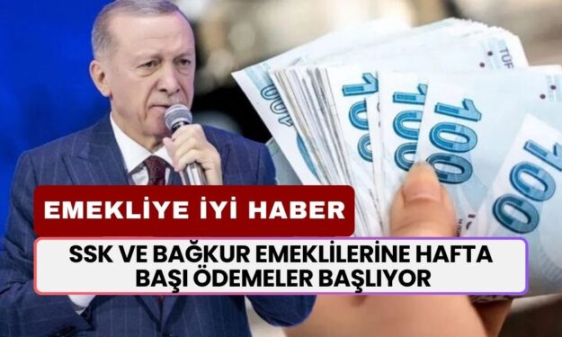 SSK ve BAĞKUR Emeklilerine Hafta Başı Ek Ödemeler Başlıyor