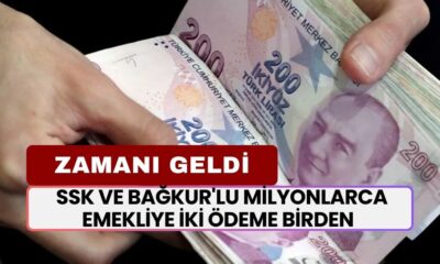 ZAMANI GELDİ! SSK ve BAĞKUR'lu Milyonlarca Emekliye İki Ödeme Birden Yatacak