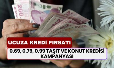 Para Muslukları Açıldı! 0.69, 0.79, 0.99 Taşıt ve Konut Kredisi Kampanyası! Ziraat, Halkbank, Vakıfbank