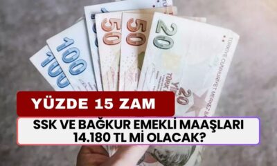 Emekliye Ocak'ta Yüzde 15 Zam! SSK ve BAĞKUR Emekli Maaşlarında 14.180 TL Hesabı Çıktı